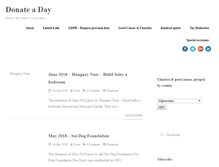 Tablet Screenshot of donateaday.net